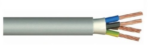 Кабель силовой ПВС 4x1,0 ГОСТ черный картинка